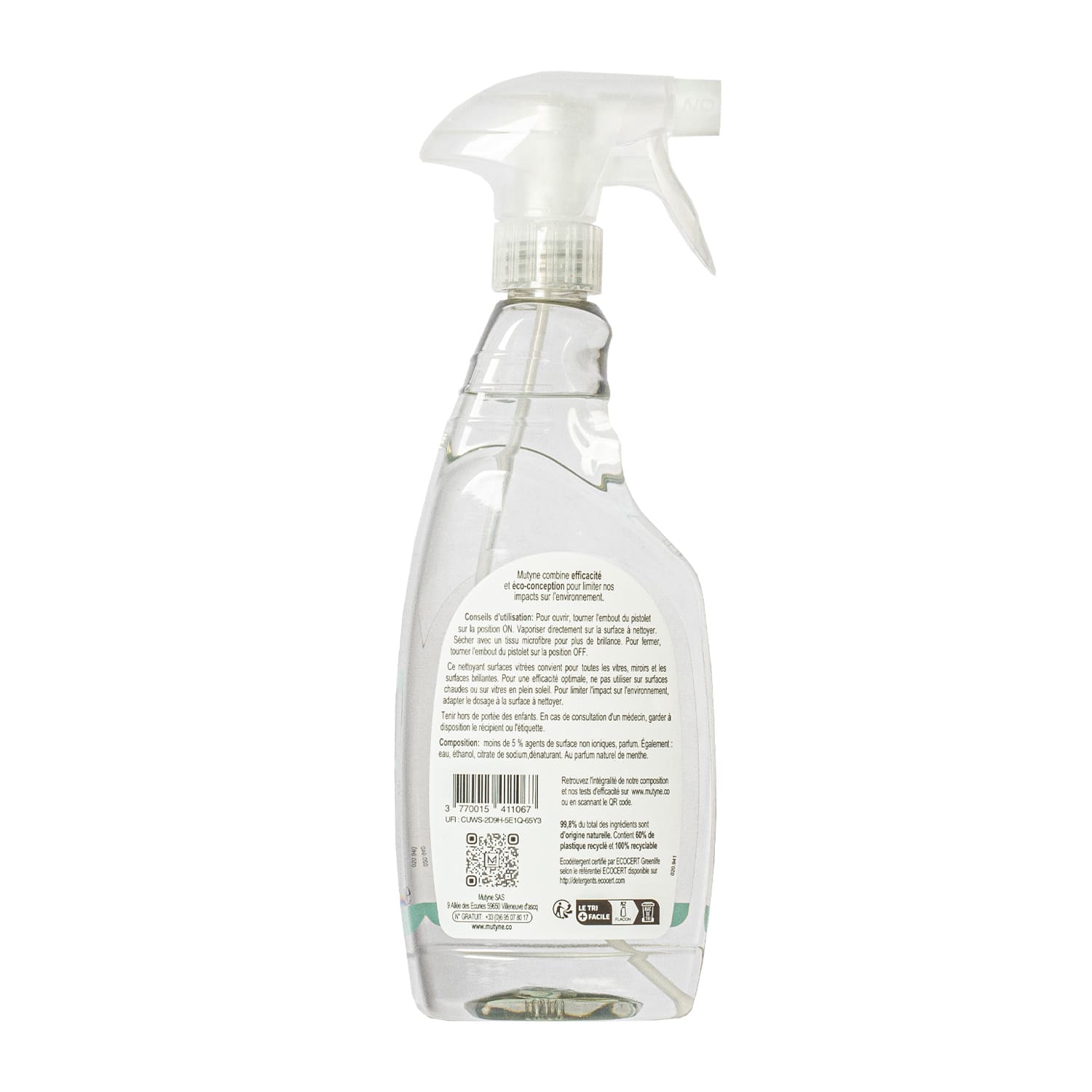 Spray nettoyant vitres MAISON VERTE prix pas cher